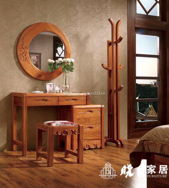 梳妆台,中式实木梳妆台