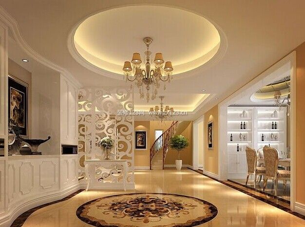 简欧风格小平米客厅吊顶装修图