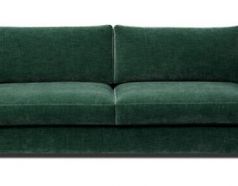 北欧风情家具 绿色优质布艺双人沙发图片_参数
