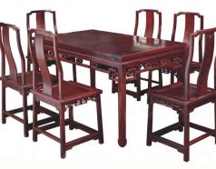 振宇红木家具 非洲花梨木长餐桌 明式餐台尺寸_图片信息