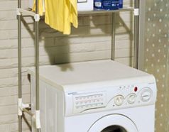 宝优妮家居 DQ50212 可伸缩洗衣机架置物架 多功能不锈钢收纳层架图片赏析