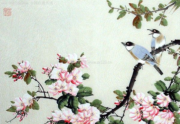 工筆花鳥畫色彩