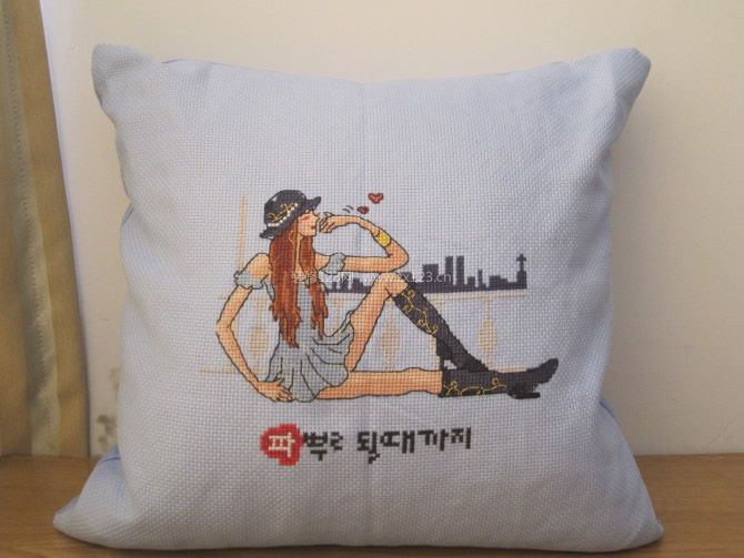 十字繡抱枕怎么洗