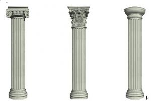 欧式罗马柱背景墙
