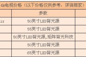 4k液晶電視機