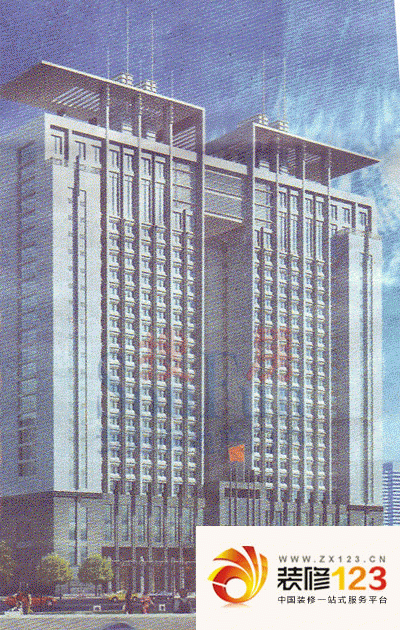贵州建设大厦实景图