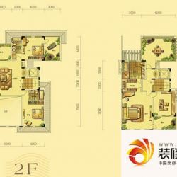 中信凯旋城国际A户型二层、三层户型户型图