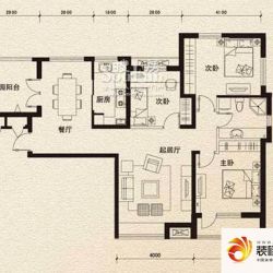 长城世纪华府户型图户型 3室2厅1卫1厨