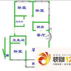 弘燕路户型图户型图 3室2厅2卫1厨