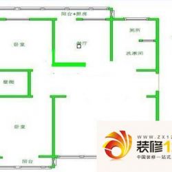 幸福花园 2室 户型图