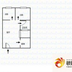 英泰大学广场 2室 户型图