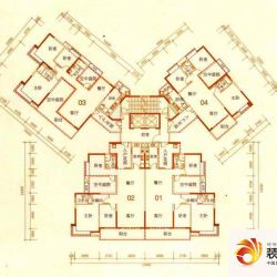 鹏达御西湖17/18号楼户型图户型图