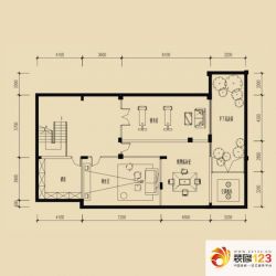 建发领域户型图地下室平面图  8室3厅7卫1厨