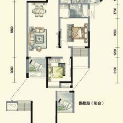 中房金沙海棠户型图