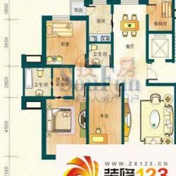 鸿城西域户型图4室2厅2卫