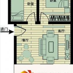 正商世纪港湾 2室 户型图