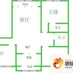 第七街区户型图户型图 3室2厅2卫1厨