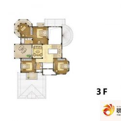 云亩天朗·富仕山C1户型三层户型图