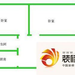 君悦城 2室 户型图