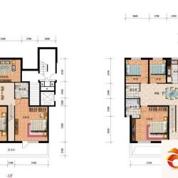 太阳世家户型图复式C户型户型图 6室3厅5卫