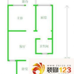 恒富苑小区 2室 户型图