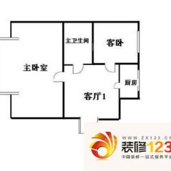 东土城13号院户型图户型图 2室1厅1卫1厨