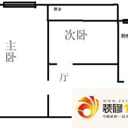 安贞里四区户型图户型图 2室1厅1卫1厨