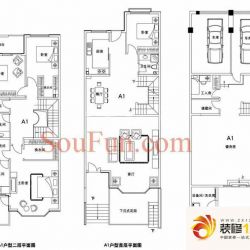 鸿华高尔夫庄园户型图A1户型 6室2厅3卫1厨