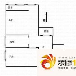 四方景园二区户型图户型图 2室1厅1卫1厨