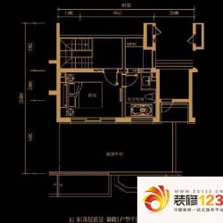 山水文园五期A1-D户型图