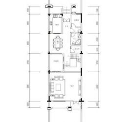 鼎峰国汇山联排别墅A户型户型图