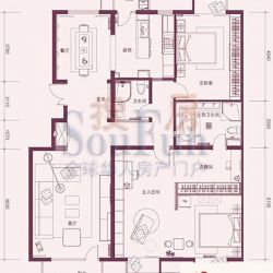 亚运新新家园二期别墅户型图户型图 2室2厅2卫1厨