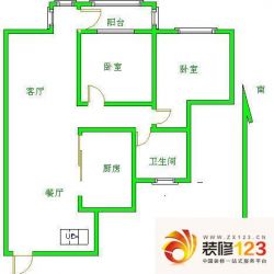 阳光新城一期 2室 户型图