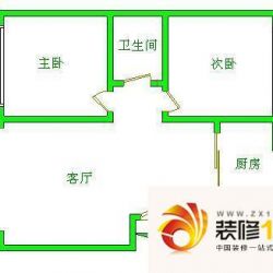 天泰新房苑户型图户型图 2室1厅1卫1厨