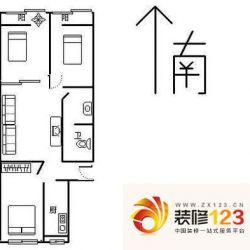 车站北里户型图外景图 3室1厅1卫1厨