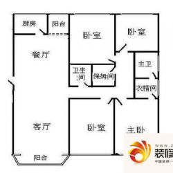 远大园五区 4室 户型图