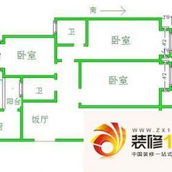 金色世家 3室 户型图