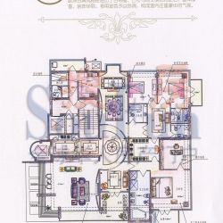 财满街财经中心户型图欧式风格B户型 5室3厅5卫1厨