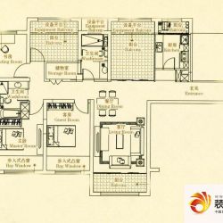 中环名品公馆B户型户型图