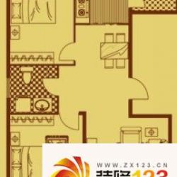 于屯小区户型图2室户型图 2室2厅1卫1厨