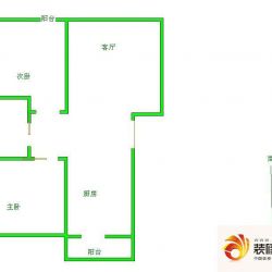 幸福花园108平米临街的户型图