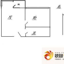 四方景园二区户型图户型图 1室1厅1卫1厨