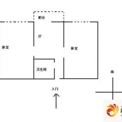 稻香园户型图户型图 2室1厅1卫1厨