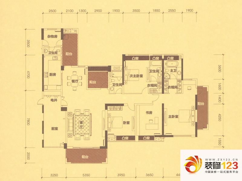 中信凯旋城国际A1户型户型图