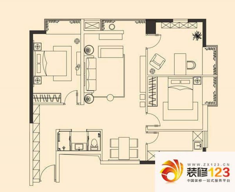 金成时代广场g3户型户型图