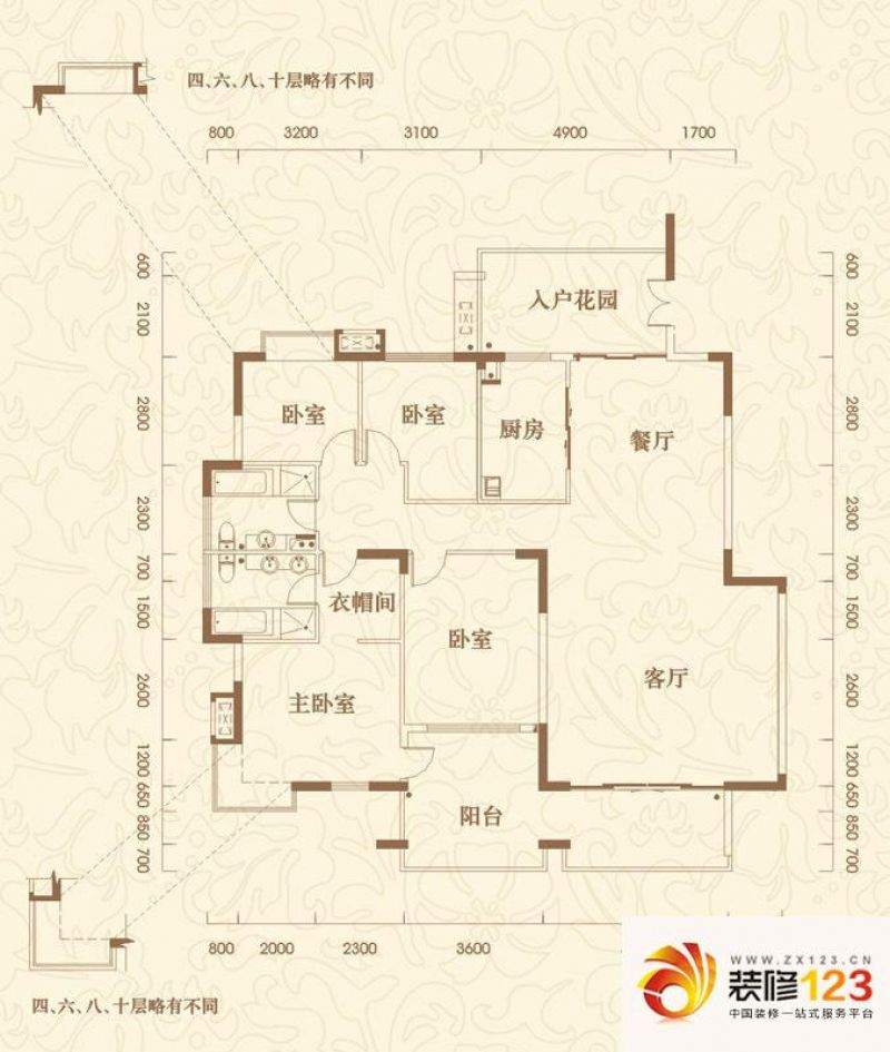 惠州润园润园二期a户型户型图图片大全-我的小区-惠州