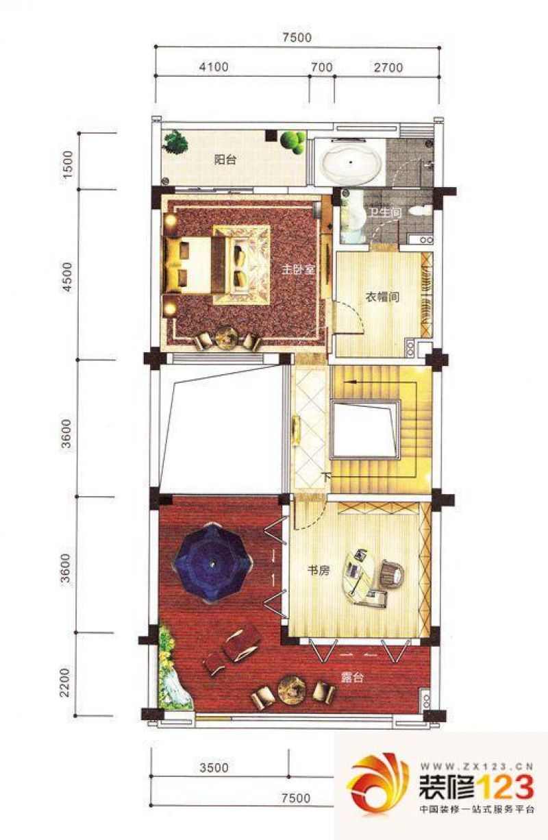 中山紫园紫园户型图12栋10户型 3室2厅1卫1厨图片大全