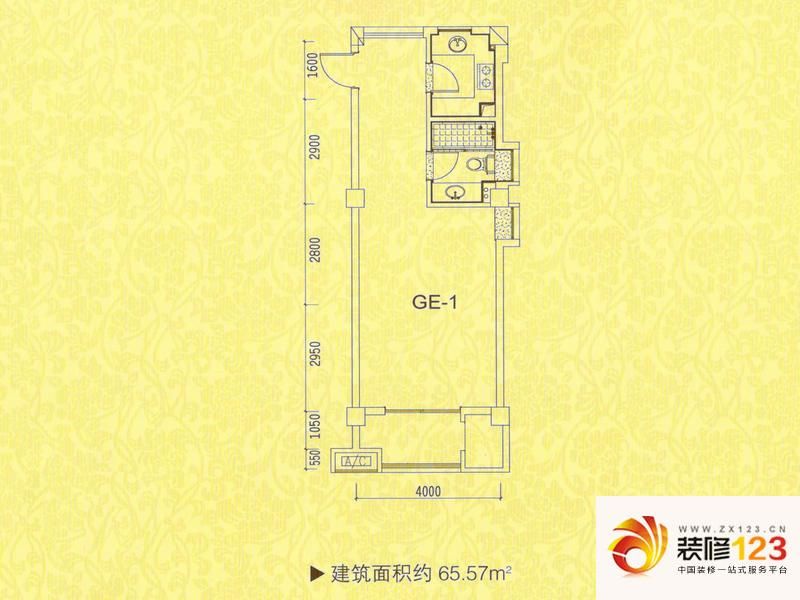 城建琥珀名城GE1户型图