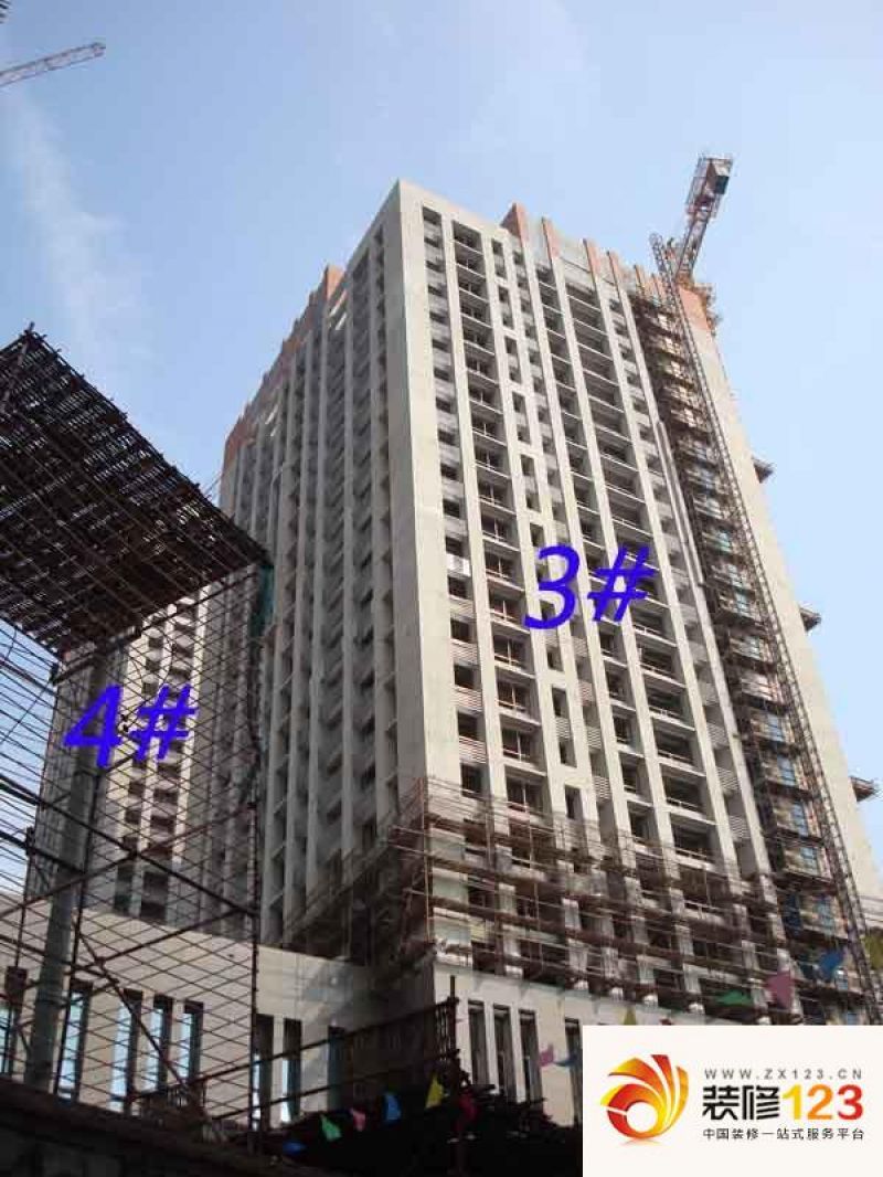 星期八公社实景图3#、4#楼工程进度（2012-09-25）