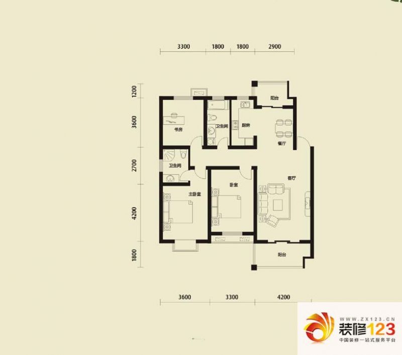 嘉兴华发雅苑华发雅苑户型图d2户型 3室2厅2卫图片-我